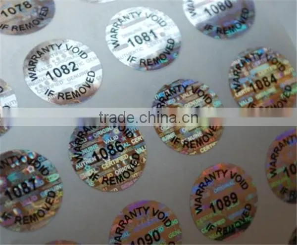Laser Transparent Holographic Adhesive Label