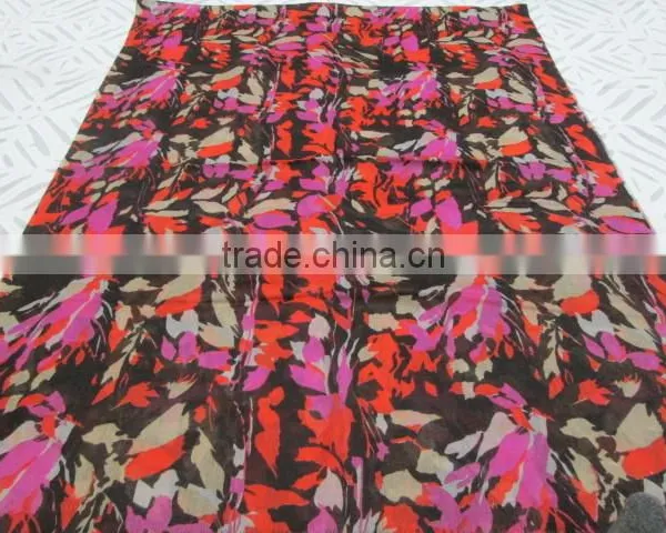 NEW DESIGN 50% SILK 50% WOOL PRINTS STOLE photo-2