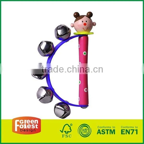 Wooden Music Toy Bell Ring