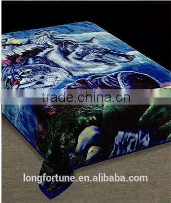 China Suppliers Quilt Blankets Rebel Wholesale 100% Polyester Knitted Cuddly Animal Printed Mink Blanket photo-5