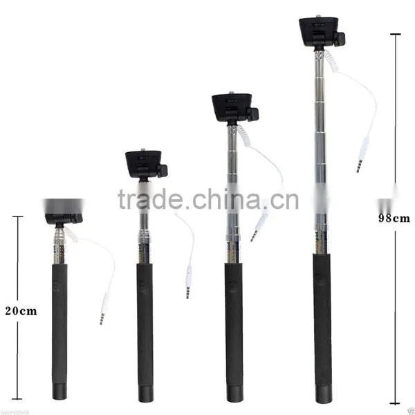 Manufacturer Price Colorful Selfie Stick With Cable for Travel Mini Wired Handheld Monopod Cable Take Pole Selfie Stick Z07-5S photo-5