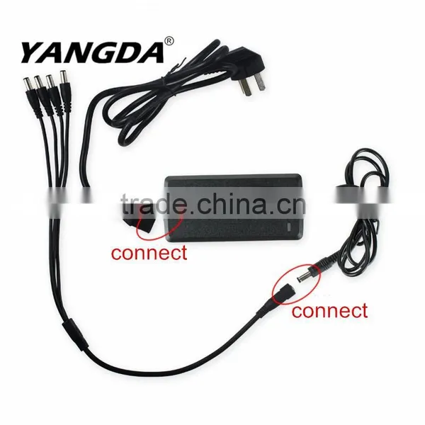 12V 4A 60W DC Power Supply With 8 Way CCTV Power Splitter Cable photo-3