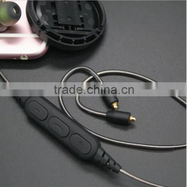 Upgrade MMCX SE215 Bluetooth adapter Replacement Wireless Cable Line With Mic For Shure SE215, SE315, SE425, SE535 Earphones