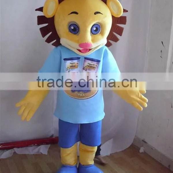 Cute Custom Made Lion Mascot Costume