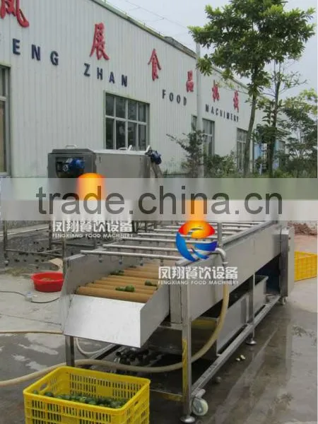 Spray Type Fruit/Melons/Vegetable Washing Machine With Roller Brushes photo-3