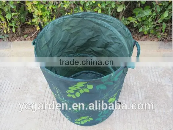 Printed Garbage Bag Leaf Bag With Handles UV Resistant With Logo photo-5