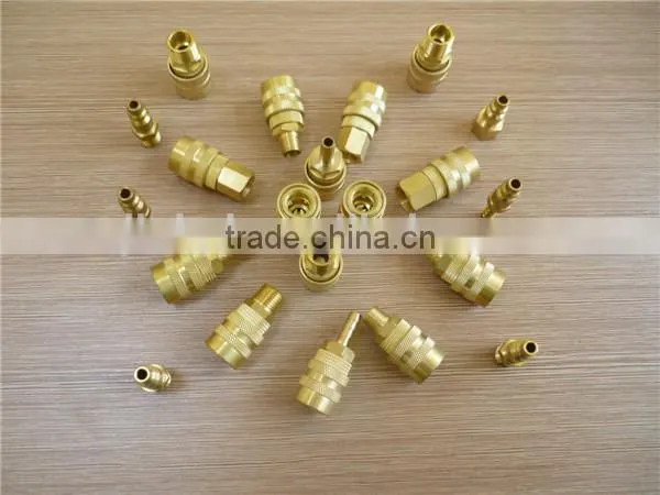 Round 3-way Female Brass Socket , 3-way Brass Gas Separation Connector photo-2