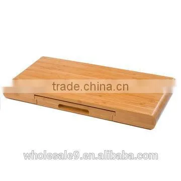 Picnic Bamboo Cheese Board Tool Set With Hidden Tool Drawer photo-3