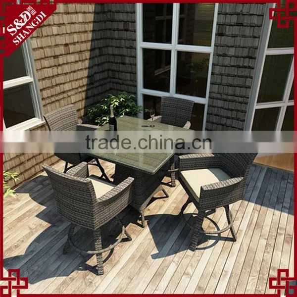 Wholesale 4 Seats All Weather Wicker Used Home Bar Furniture photo-2