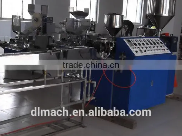 China Manufacturer Three Colors Plastic Drinking Straw Making Machine photo-2