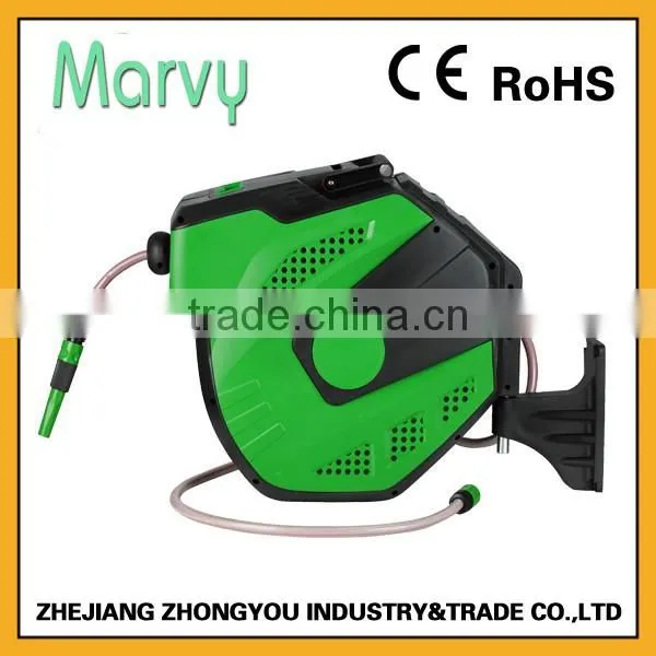 20m Auto Retractable Hose Reel Roll-up Garden Hose Protector photo-3
