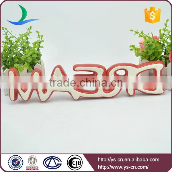 "DREAM" Shape Ceramic Letter Sign Board for Decoration photo-6