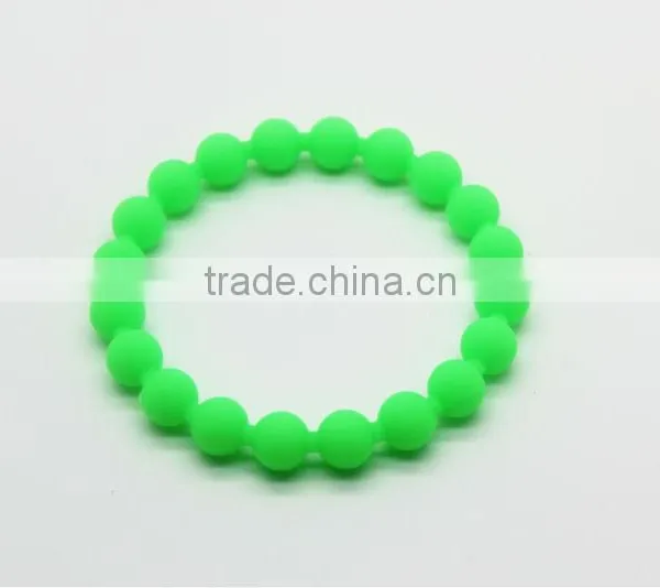 Glow Silicone Bead Bracelet Silicone Bracelet photo-2