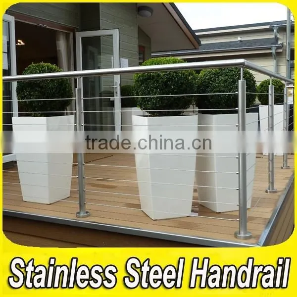 Customed 304 Stainless Steel Modern Cover Balcony Railings photo-2