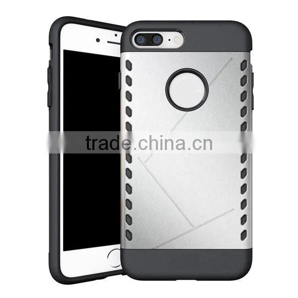 Combo Phone Case TPU + PC Phone Hull Protective Back Cover for IPhone7 7plus photo-2