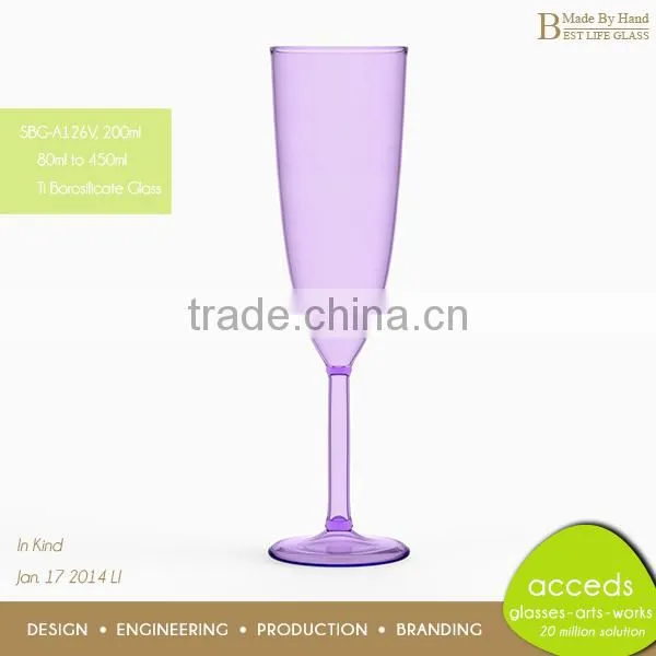 Novelty Purple Glass Drinking Cup photo-6