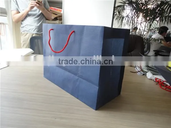 Recycled and Reused Kraft Paper Bags With Handles Wholesale photo-2