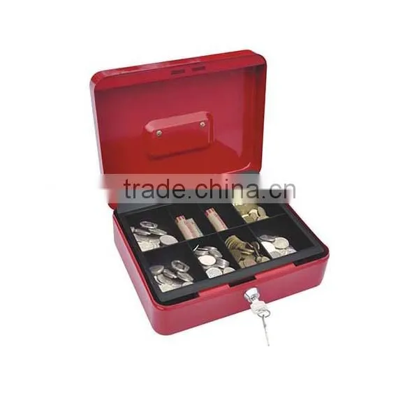 451513 Good Money Safe Deposit Box Metal Home Security Key Cash Coin Box photo-2