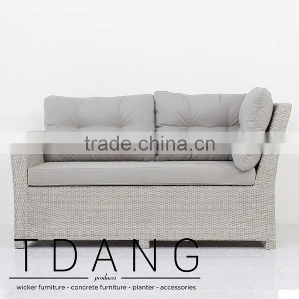 Watson Right Hand Wicker Bench - Vietnam Patio Furniture - Poly Rattan Furniture photo-2