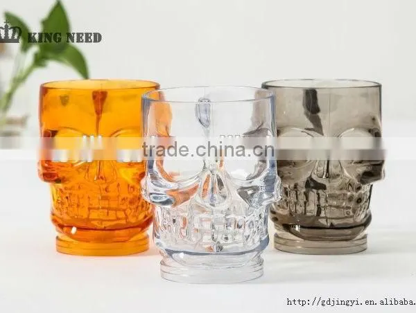 Acrylic Halloween LED Light up Party Decoration Skull Plastic Cup for Sale photo-2