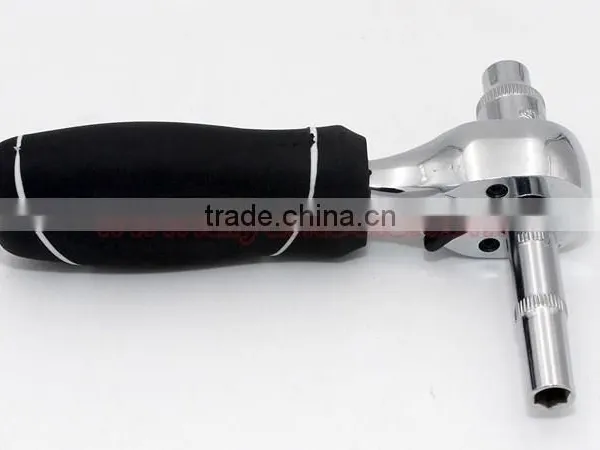 1/4" 3/8" Dual Purpose Ratchet Wrenches Combination Wrench Adjustable Two-way photo-6