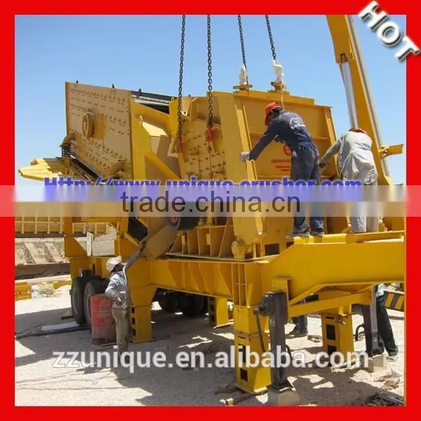 2015 Unique Tech 100tph Mobile Impact Crusher for Aggregate Plant photo-2