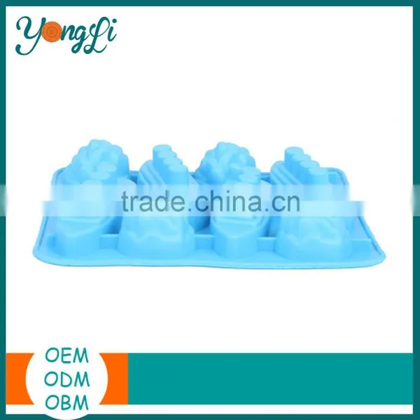 100% PBA Free Silicone Titanic Shaped Ice Cube Container photo-2