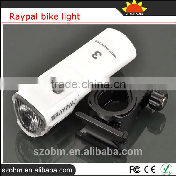 Biking RAYPAL 3W 3 Modes Light Front Bike Led Lights For Bicycle With Clip photo-2