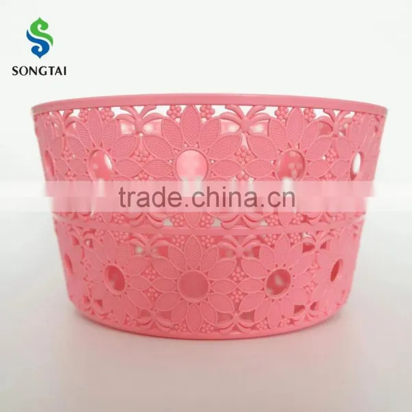 2016 New Type pp Circular Plastic Basket With Sunflower photo-2