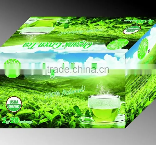 2017 China High Mountain 2g*20bags /box Organic Green Tea West Lake Dragon Well Longjing Tea, Lung-ching Organic Green Tea photo-2