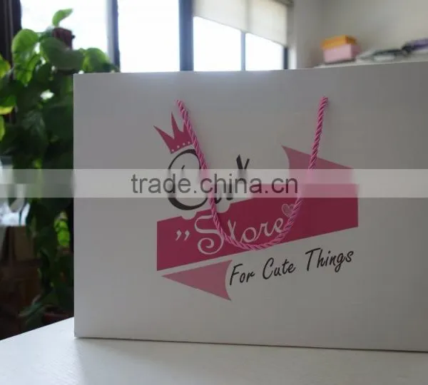 2017 China Hot Sales Custom Gift Paper Bags With Round Handles photo-3