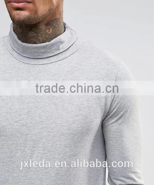 Long Sleeve Casual Street Top Wear, OEM Cheap Blank Sports Golf Gym T-shirt Men Wholesale photo-3