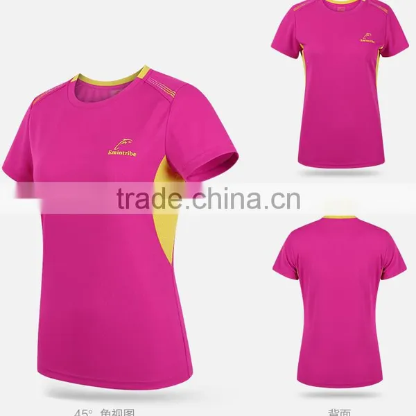 Men Breathable Sweat Plain T-shirts/women Sport Dri Fit Custom T-shirt photo-4