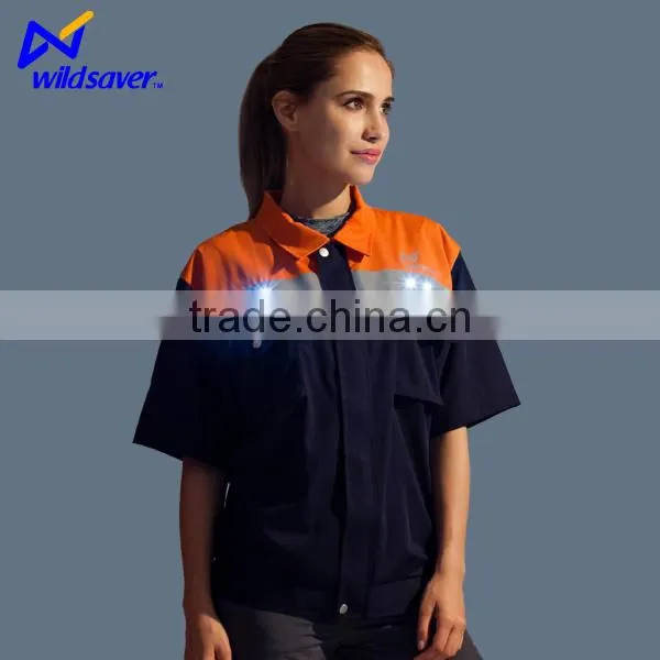 New Style Formal Reflective Safety Short Sleeve Uniform For Night Working photo-5