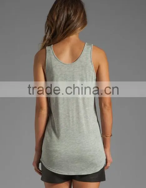 Loose Scoop Neck Basic Tank photo-2