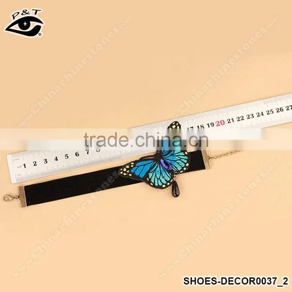 Fashion Anklet Ornaments Blue Butterfly Designs Feet Chain for Women photo-3