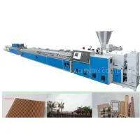 Low Consumption WPC Profile Production Line Conical Twin Screw Extruder 150kg/H