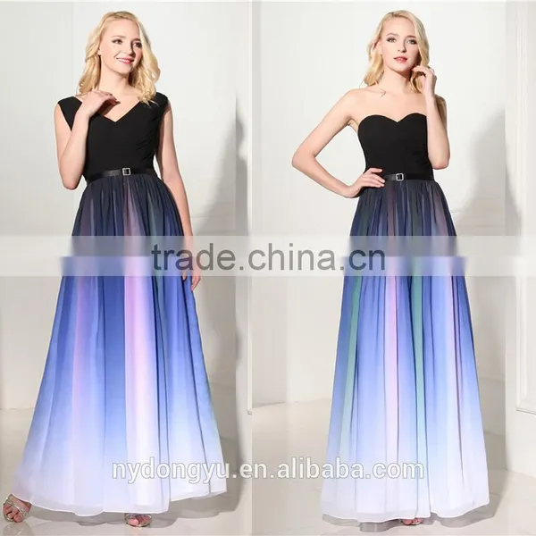 Gradient Evening Dress Bridal Dress/ yg Flower xx Gradient Maxi Bridal Dress/evening Wedding Dress photo-5