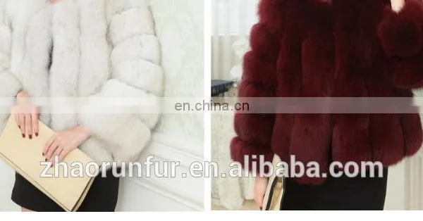 Winter Elegant Silver Fox Fur Coat Sexy Fur Jacket for Woman photo-5