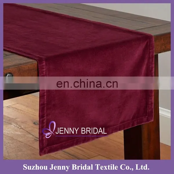TR039 German Velvet Fabric Polyester Fabric Velvet Stretch Velvet Fabric Table Runner photo-2
