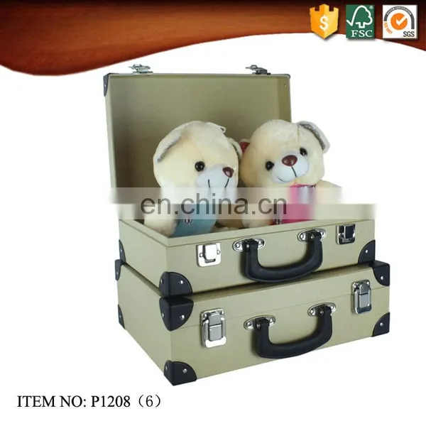 Kraft Cardboard Suitcase Box With Lock photo-4