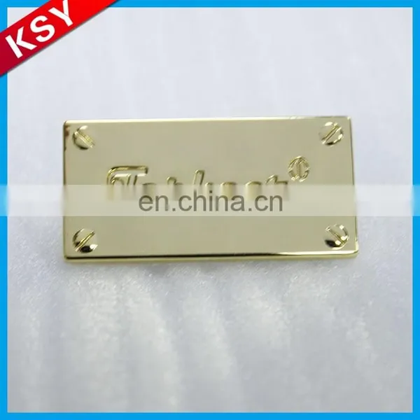 Custom Metal Garment Clothing Labels With Engraved Logo photo-4