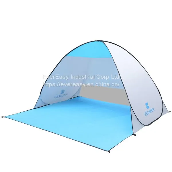 Portable Lightweight Beach Tents Fishing Tents With Ground Cushion for 2 Persons