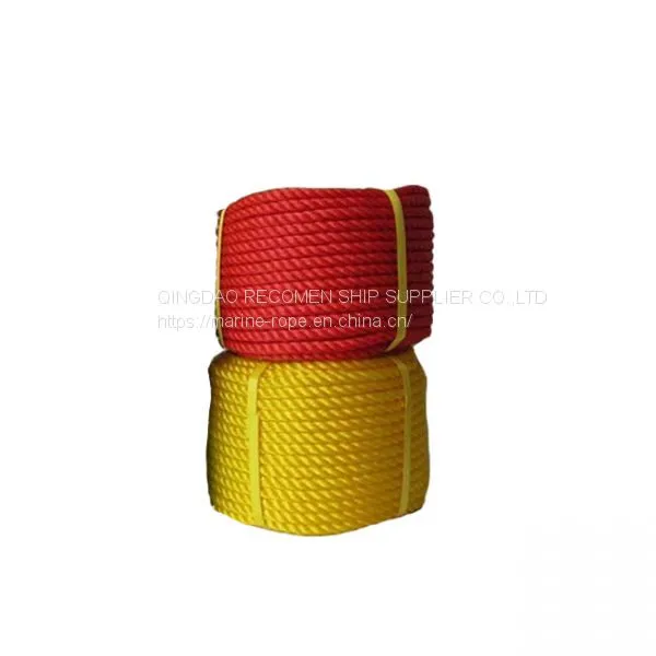 RECOMEN High Quality 3 Strand pe Twist Rope Polypropylene
