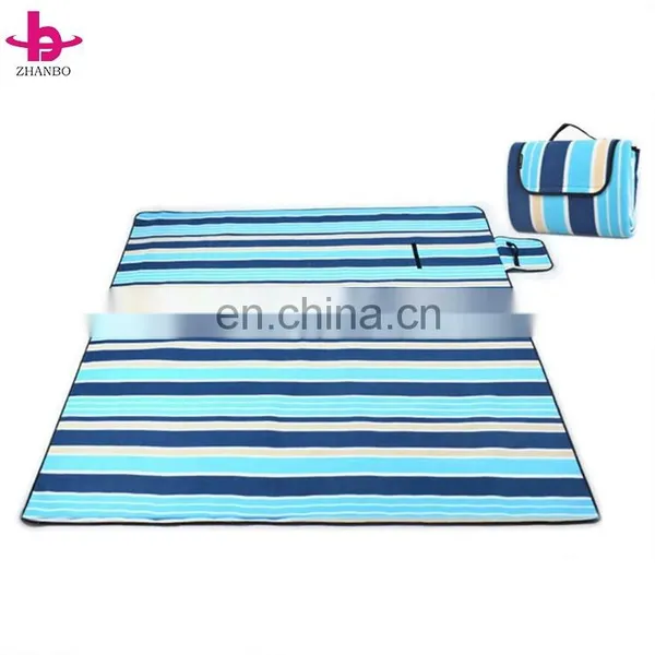 Polar Fleece China Factory Wholesale Folding Picnic Waterproof Insulation Blanket photo-4