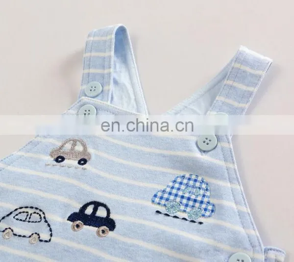2018 New Baby Boy Cool Car Suspender Pants Back Pants T-shirt Two Suits photo-5