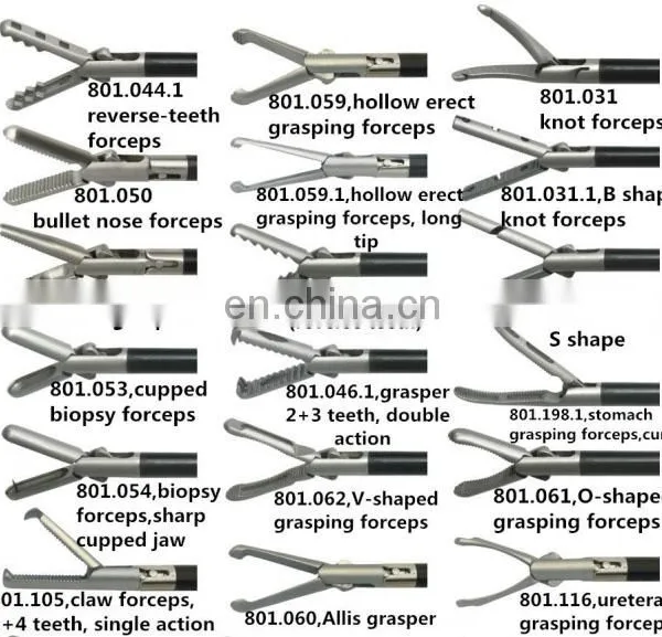 Medical Instrument 5mm Double-action Straight Flexible Scissors photo-5