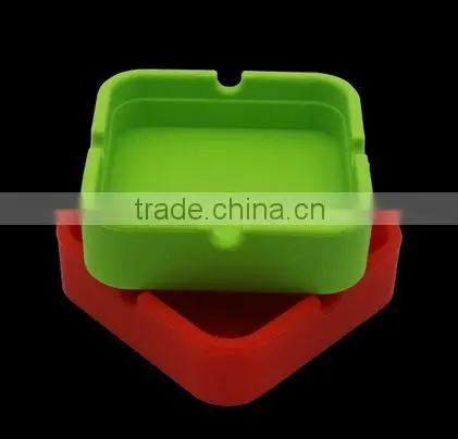 HuiZhou Youngsilicone Hottest Sale Ashtray Wholesale Silicone Square Cendrier Portable Cigar Ashtray photo-2