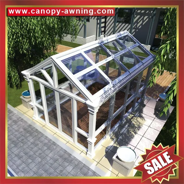 Excellent Garden Outdoor Glass Alu Aluminum Aluminium Sunroom Sun House Cabin Shed Cabin Kits for Sale photo-5