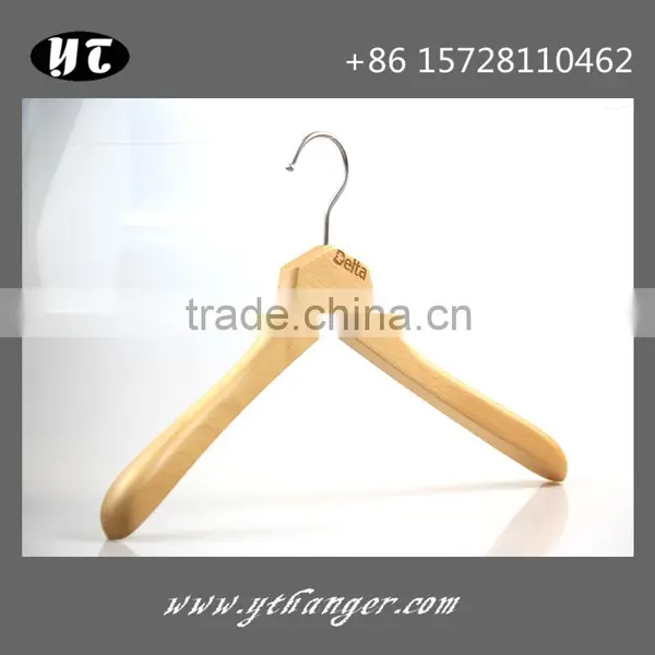 Fashion High End Wooden Hanger Natural Wooden Hanger and Pants Hanger photo-2